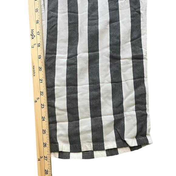 American Eagle Womens Pants Size Small Blue White Striped Pull On Elastic Waist - Picture 7 of 9